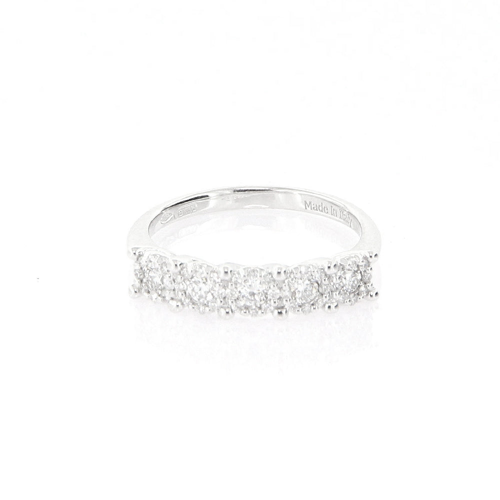 Ring Vera in Oro Bianco con Diamanti Multipietra Davite & Delucchi