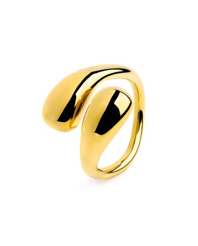 Ring doppia goccia bombato