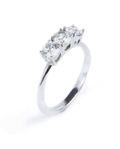 Ring trilogy con zircone 4,25mm