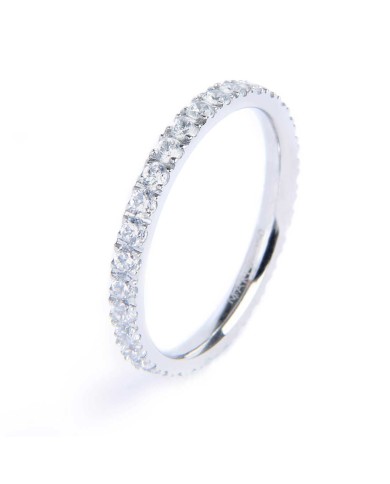 Ring veretta con zirconi 1,7mm