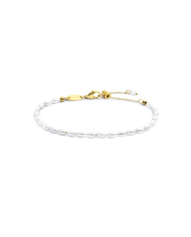 Bracelet con perle ovali