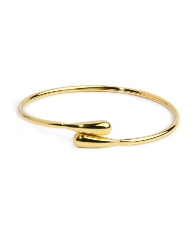 Bracelet rigido contrarié con goccia