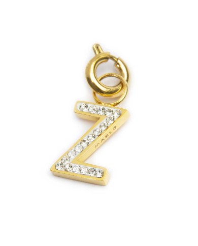 Charm lettera con cristalli