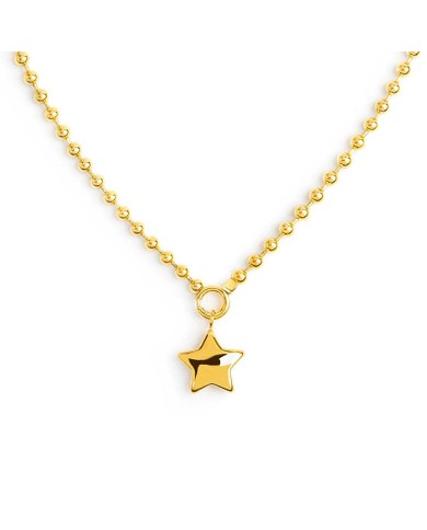 Necklace catena a sfere con stella
