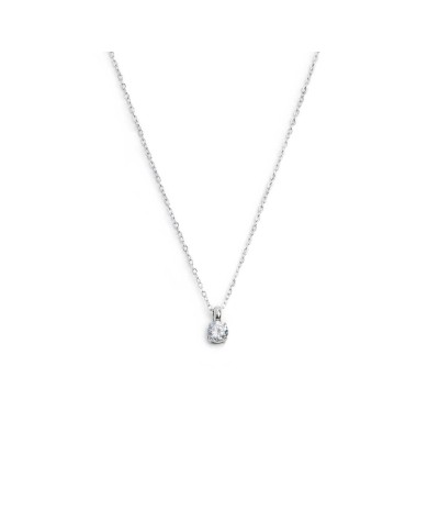 Necklace catena cutting cross zircone centrale 4,25mm
