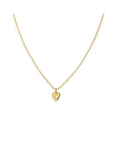 Necklace con cuore centrale con zircone